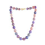 Freshwater Baroque  MultiColor  11-13mm  Round Baroque  Necklace