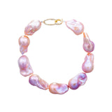 Freshwater Baroque  Purple  11-13mm  Fireball Pearls  Bracelet