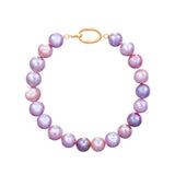 Freshwater Edison  MultiColor  9-10mm  Round Pearls  Bracelet