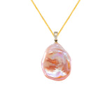 Freshwater Keshi  Orange  20-22mm  Keshi Pearls  Pendant