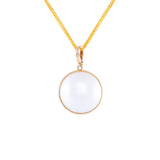 Mabe  White  12-13mm  Round Pearls  Pendant