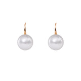 Freshwater Edison  White  10-11mm  Round Pearls  Earring