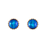 Mabe  Blue  12-13mm  Round Pearls  Earring