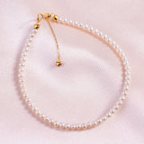 Freshwater Akoya  white  3-3.5mm  Round Pearls  Necklace