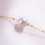 Freshwater Akoya  White  6-6.5mm  Round Pearls  Necklace