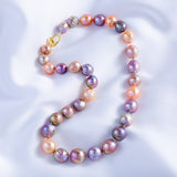 Freshwater Baroque  MultiColor  11-13mm  Round Baroque  Necklace