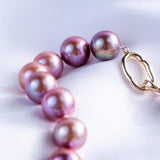 Freshwater Edison  MultiColor  11-12mm  Round Pearls  Necklace