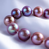 Freshwater Edison  MultiColor  11-12mm  Round Pearls  Necklace