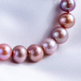 Freshwater Edison  MultiColor  9-10mm  Round Pearls  Bracelet