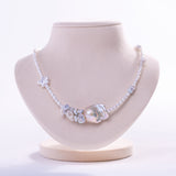 Freshwater Keshi  White  10-11mm  Keshi Pearls  Necklace