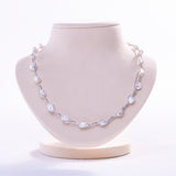 Freshwater Keshi  White  7-8mm  Keshi Pearls  Necklace