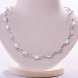 Freshwater Keshi  White  7-8mm  Keshi Pearls  Necklace