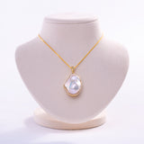 Freshwater Baroque  White  15-17mm  Fireball Pearls  Pendant