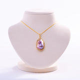 Freshwater Baroque  Purple  15-17mm  Fireball Pearls  Pendant