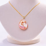 Freshwater Keshi  Orange  20-22mm  Keshi Pearls  Pendant