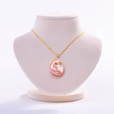 Freshwater Keshi  Orange  20-22mm  Keshi Pearls  Pendant