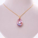 Freshwater Baroque  Purple  15-17mm  Fireball Pearls  Pendant