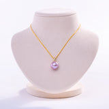 Freshwater Edison  Purple  12-13mm  Round Pearls  Pendant