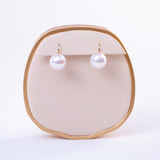 Freshwater Edison  White  10-11mm  Round Pearls  Earring