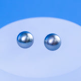 Tahitian  Gray  9-10mm  Round Pearls  Earring