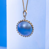 Mabe  Blue  12-13mm  Round Pearls  Pendant