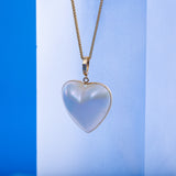 Mabe  White  12-13mm  Heart Pearls  Pendant