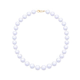 Freshwater Edison  White  10-12mm  Round Pearls  Necklace