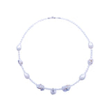 Freshwater Keshi  White  10-11mm  Keshi Pearls  Necklace