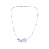 Freshwater Keshi  White  10-11mm  Keshi Pearls  Necklace