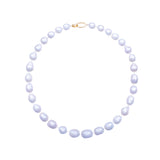 Freshwater Baroque  White  11-12mm  Round Baroque  Necklace